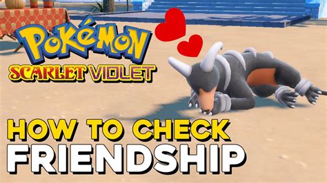 how to check pokemon friendship level.